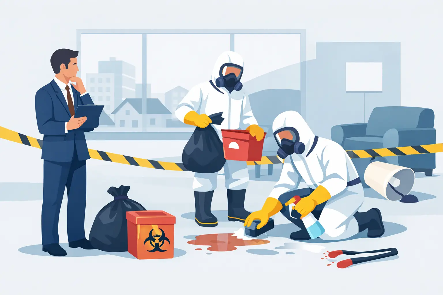 Biohazard Cleanup for Property Managers in Rentals