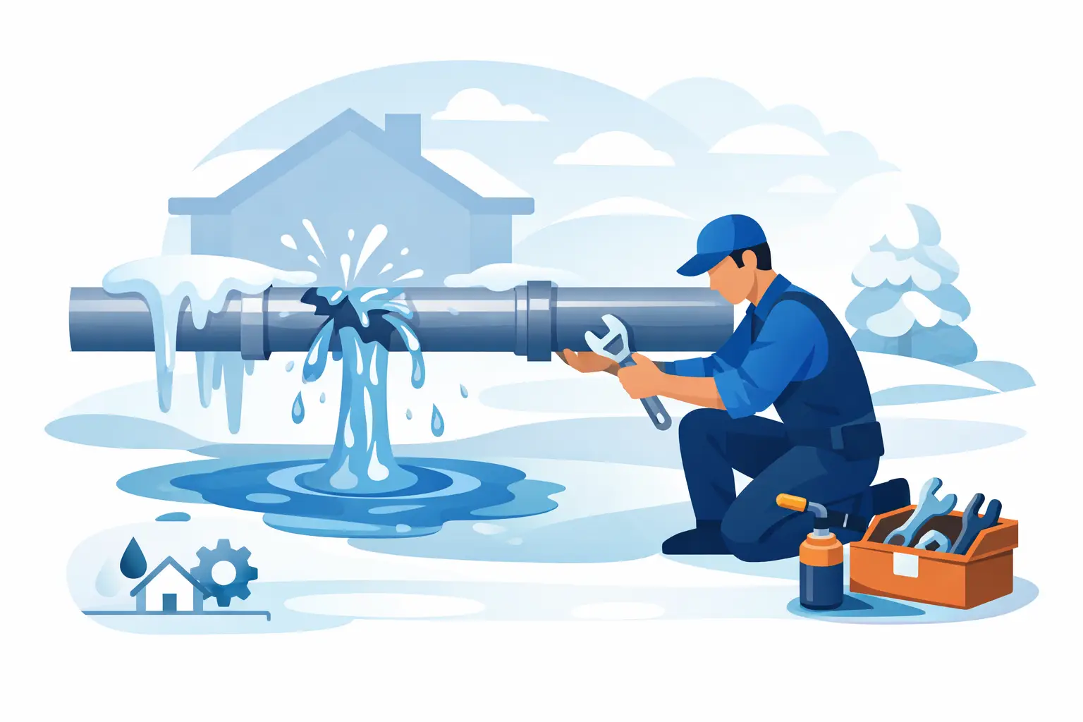 Frozen Pipe Restoration After a Winter Burst